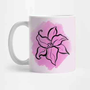 watercolour flower Mug